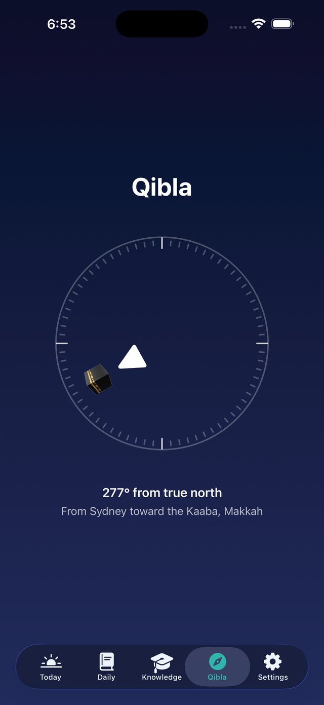 Qibla compass